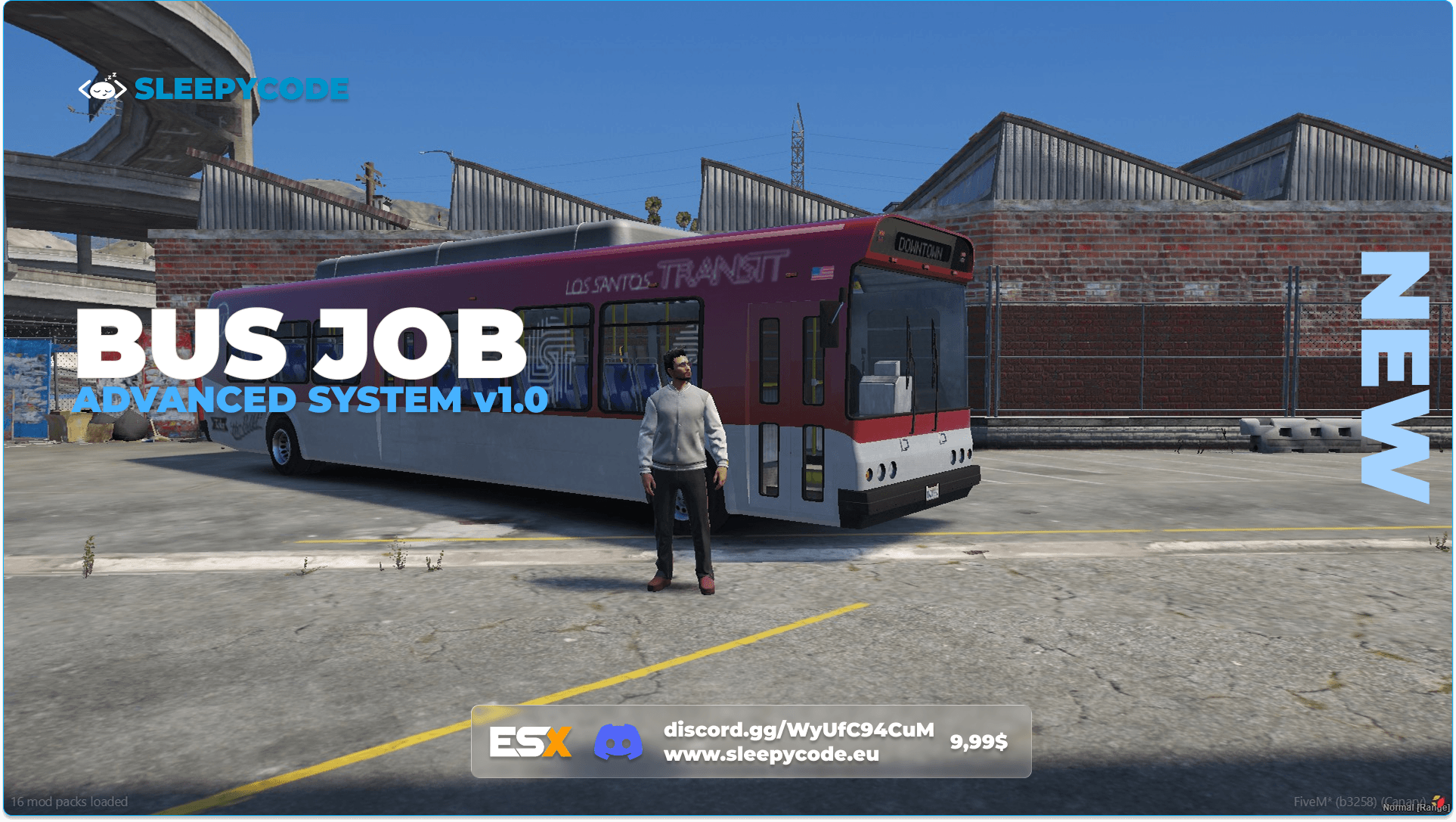 [ESX] Bus Driver Job [ESCROW] - Latest FiveM ESX Script