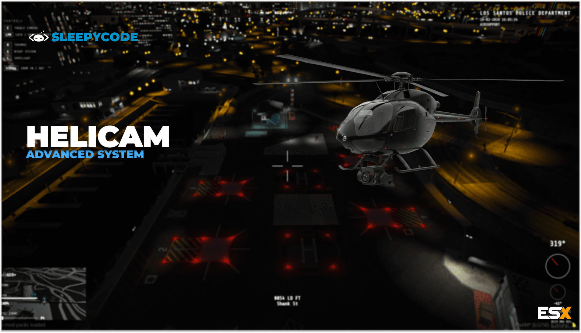 [ESX] Helicam [ESCROW] - FiveM script for ESX & QBCore | SleepyCode